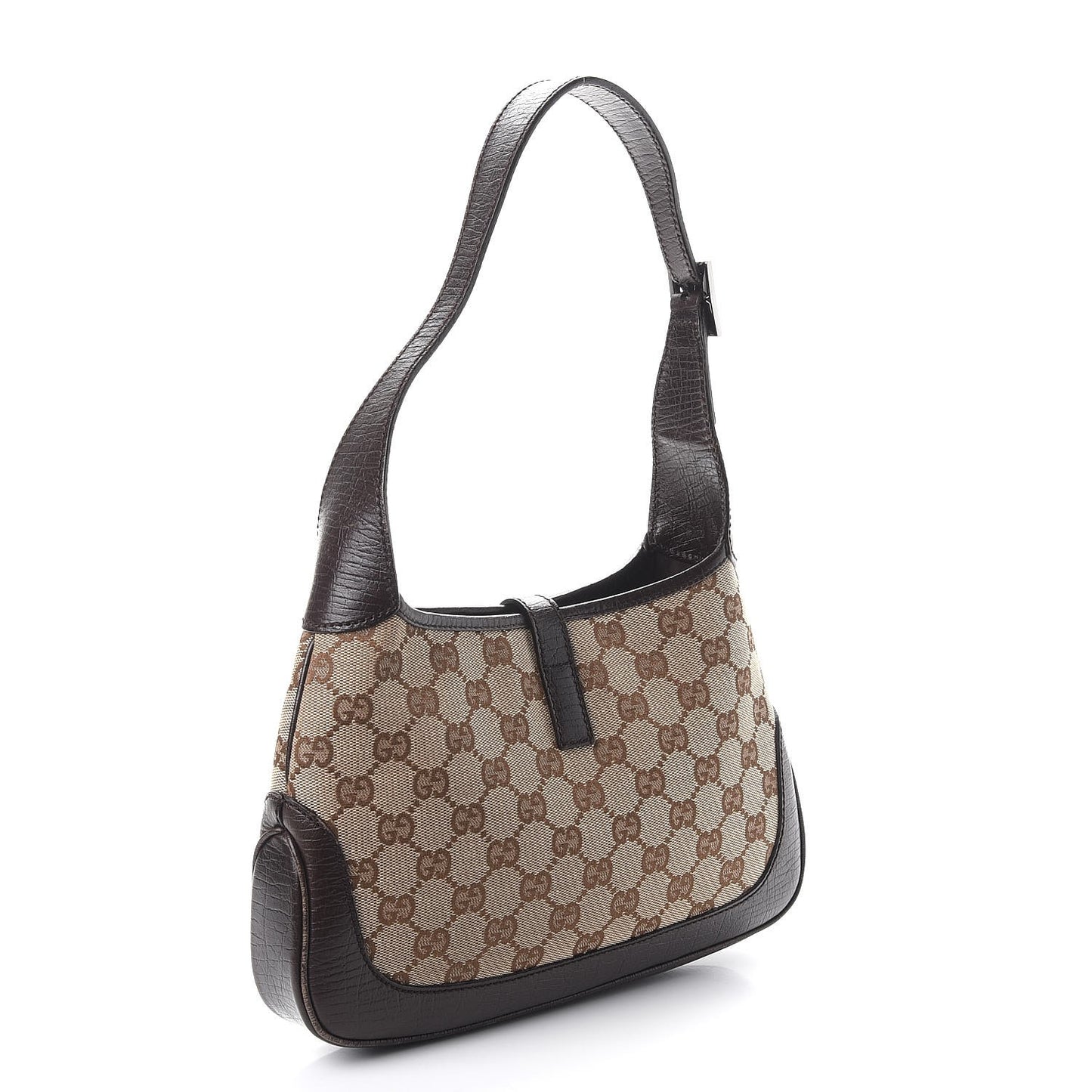 Monogram Web Small Jackie O Hobo Dark Brown