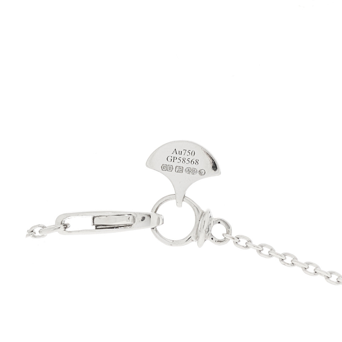 18K White Gold Diamond Petite Cross Pendant Necklace