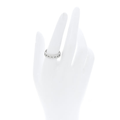 Tiffany 18K White Gold Diamond T True Wide Ring 56 7.75 2 of 5