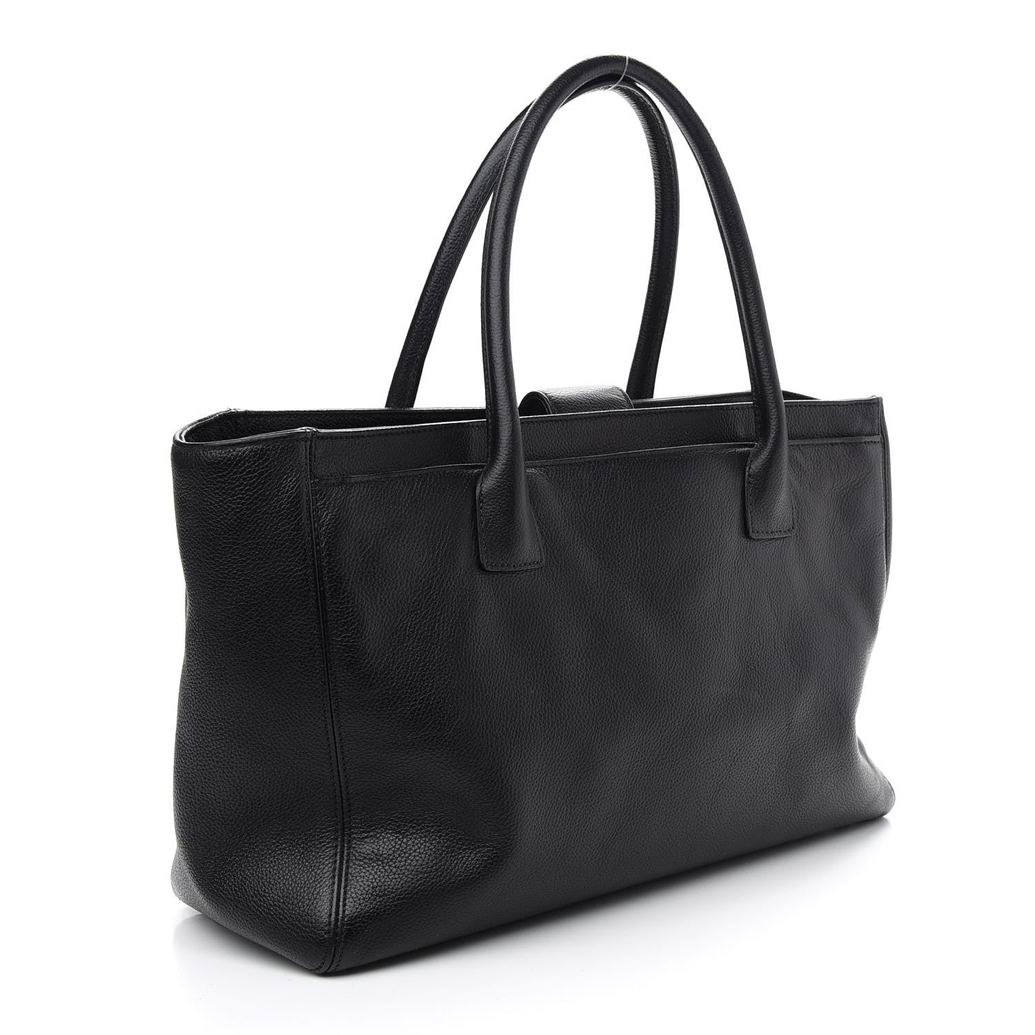 Chanel Calfskin Cerf Executive Shopper Tote Black 2 of 8