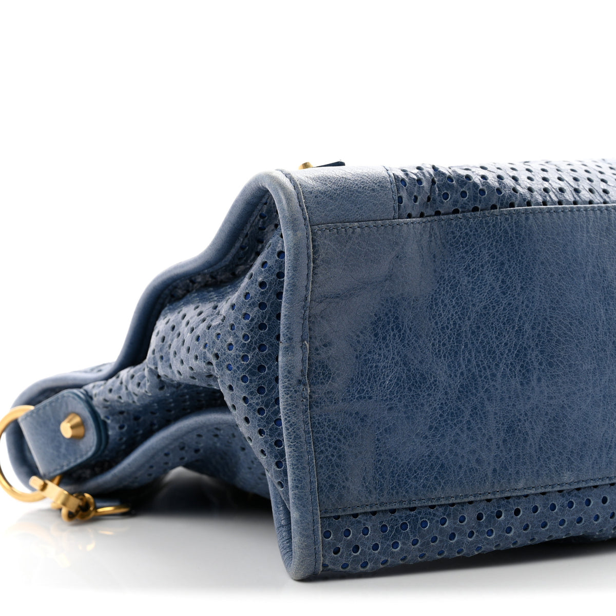 Agneau Classic Gold Hardware Perforated Dot City Atlantique