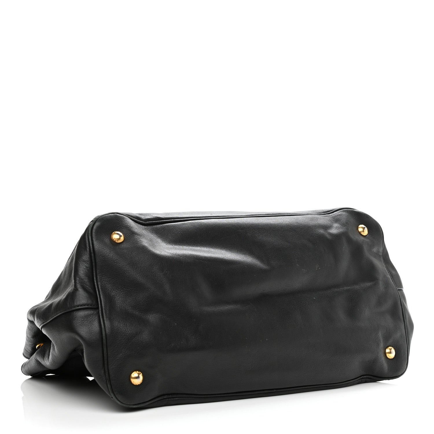 Prada Soft Calf Satchel Black 4 of 12