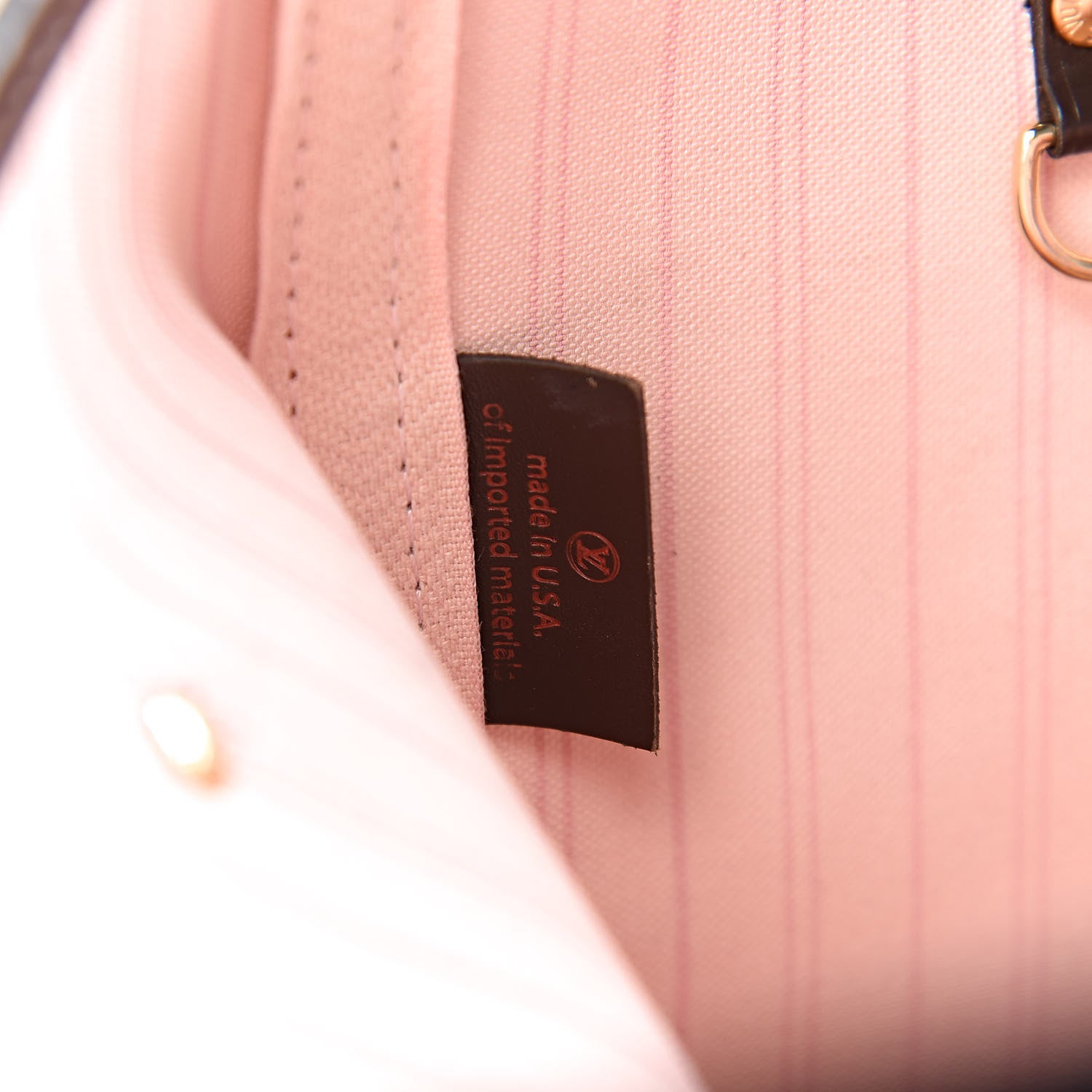 Louis Vuitton Damier Ebene Neo Neverfull MM Rose Ballerine 7 of 11