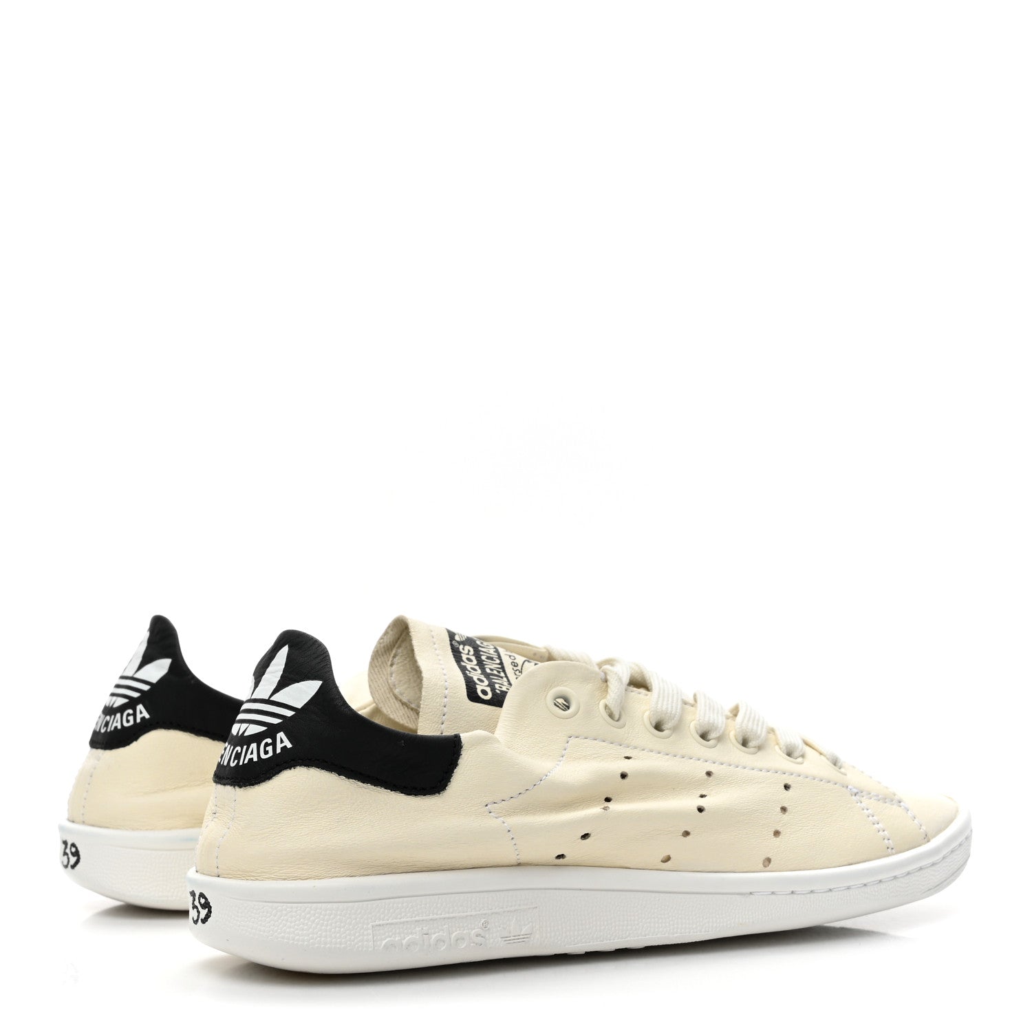 Balenciaga X ADIDAS Calfskin Womens Stan Smith Sneakers 39