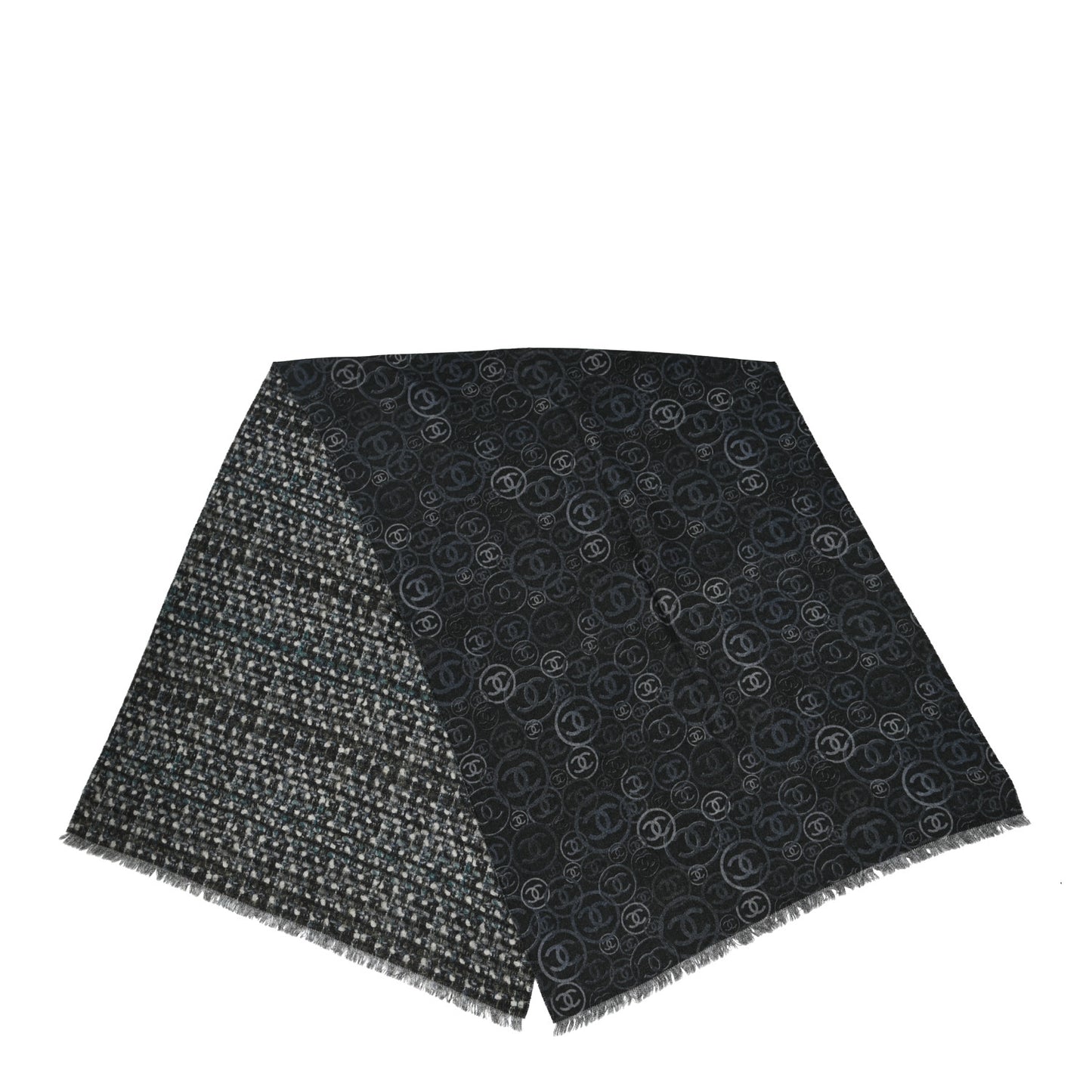 Cashmere CC Logo Scarf Grey