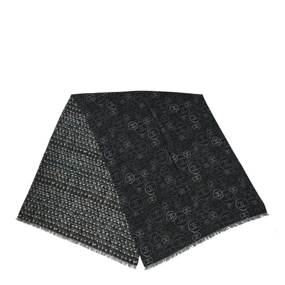 Chanel Cashmere CC Logo Scarf Grey 2 of 3