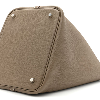 Hermes Taurillon Clemence Picotin Lock 22 MM Etoupe 8 of 10