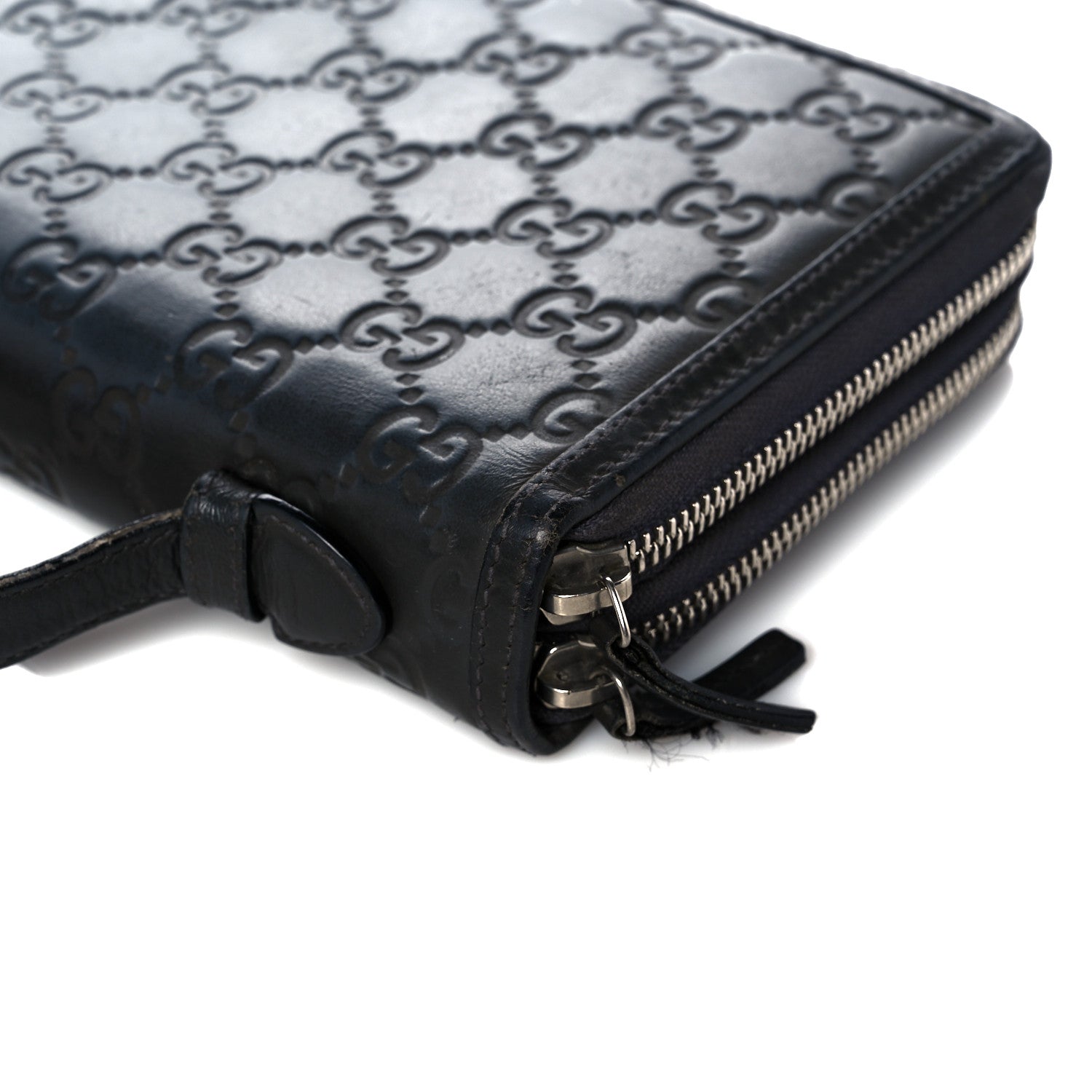 Gucci Guccissima Signature Travel Document Case Grey 18 of 33