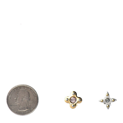 Louis Vuitton Swarovski Crystal Love Letter Timeless Ear Stud Earrings 2 of 5