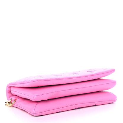 Louis Vuitton Lambskin Embossed Monogram Vuittamins Pochette Coussin Rose Violet 4 of 8