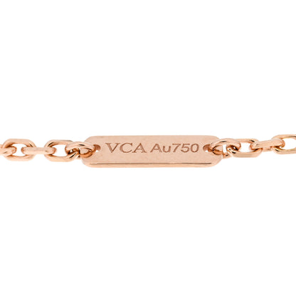 Van Cleef & Arpels 18K Rose Gold Carnelian Onyx Lucky Spring Open Wing Lady Bug Bracelet 4 of 5