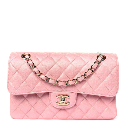 Chanel Iridescent Caviar Quilted Small Double Flap Pink 1 of 11