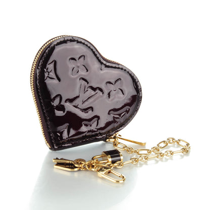 Louis Vuitton Vernis Coeur Heart Coin Purse Amarante 3 of 7