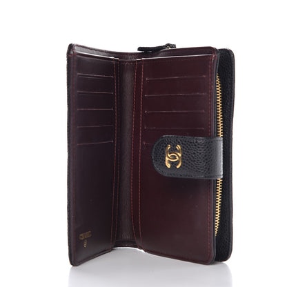 Chanel Caviar Quilted Zipped Pocket Wallet Black 5 of 11