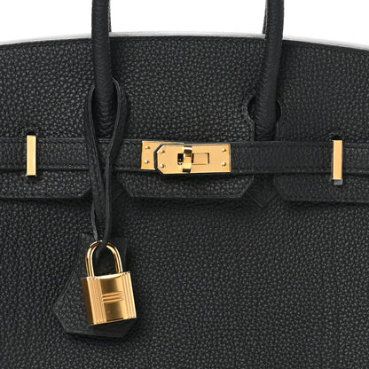 Hermes Togo Birkin 25 Black 8 of 11