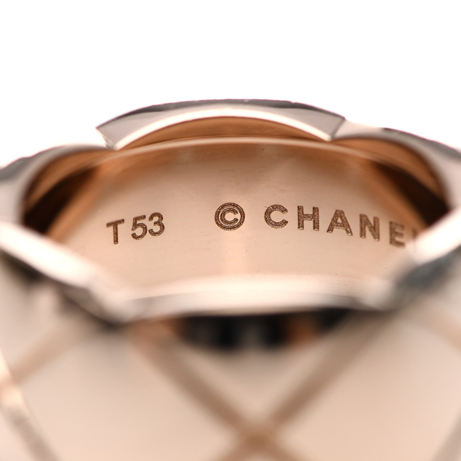 Chanel 18K Beige Gold Large Coco Crush Ring 53 6.25 5 of 7