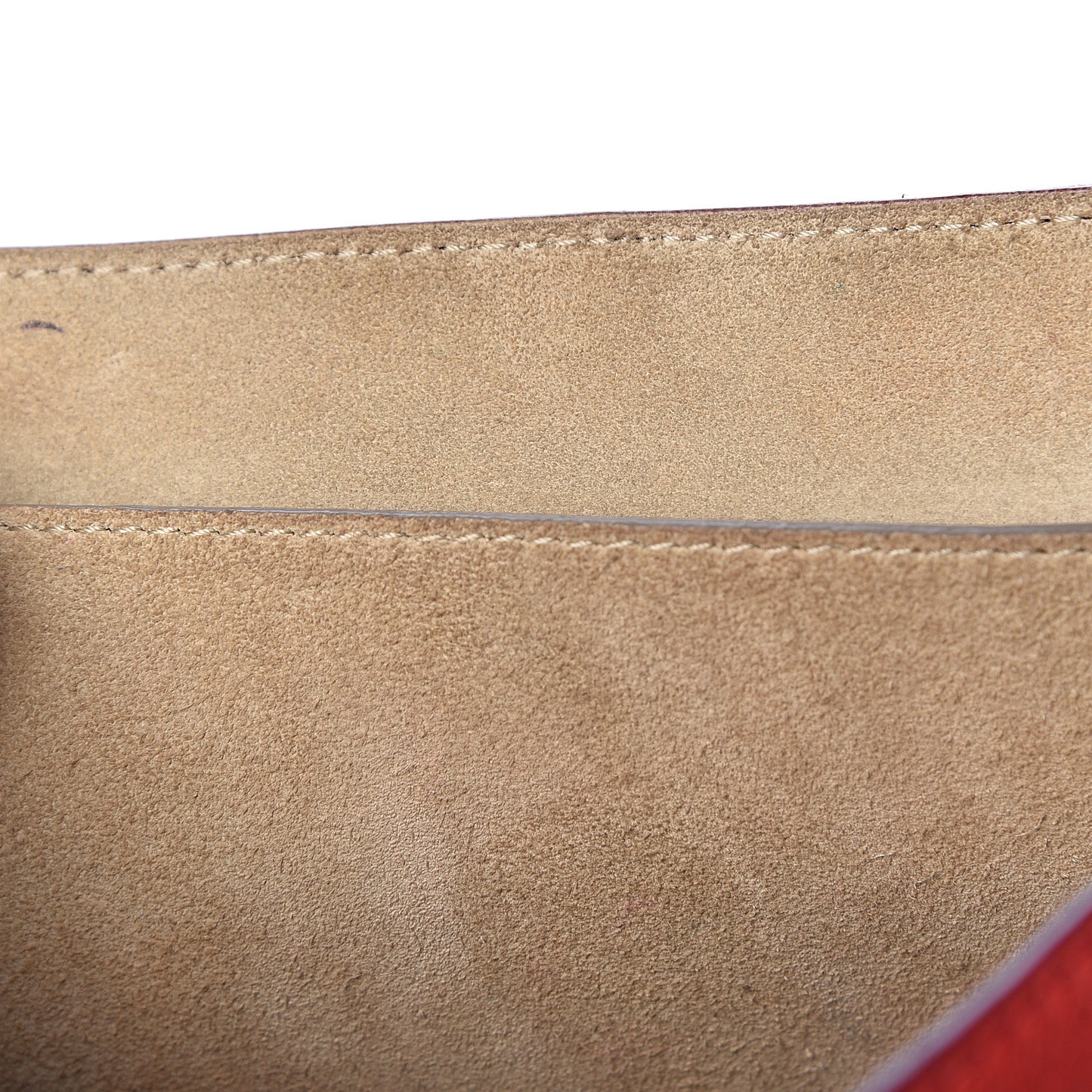 Grained Lambskin Drew Shoulder Bag Plaid Red