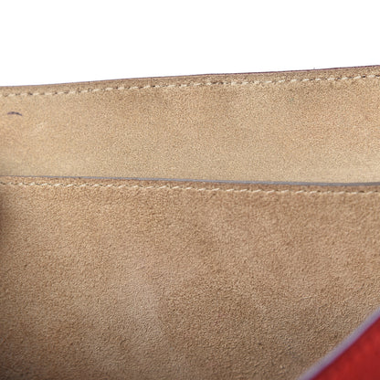 Chloe Grained Lambskin Drew Shoulder Bag Plaid Red 14 of 18