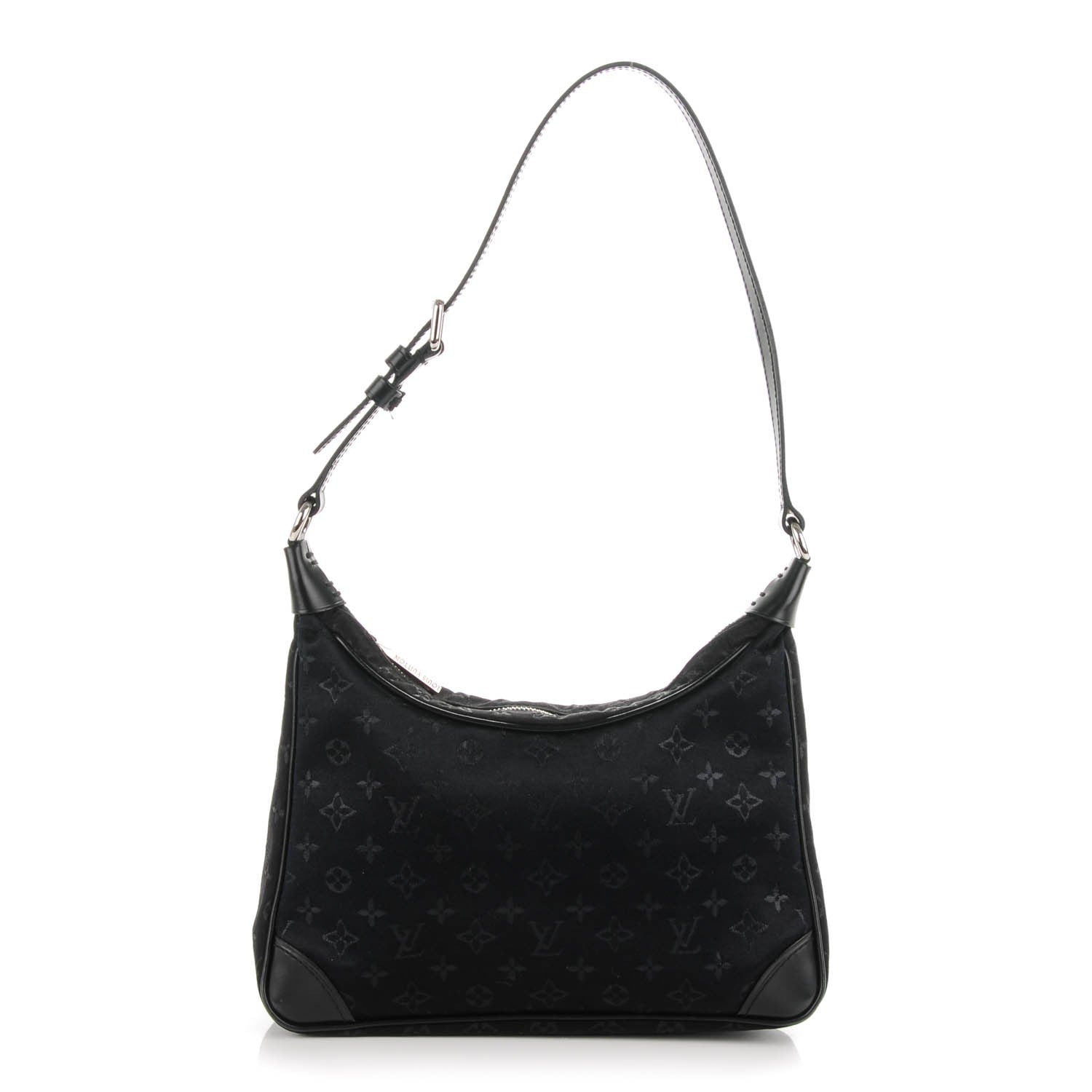 Louis Vuitton Satin Monogram Mini Boulogne Black 1 of 7
