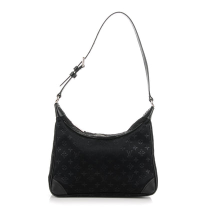 Louis Vuitton Satin Monogram Mini Boulogne Black 1 of 7