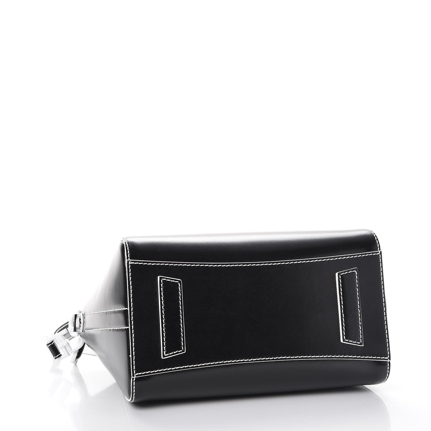 Givenchy Calfskin Contrast Topstitch Small Antigona Black White 4 of 7
