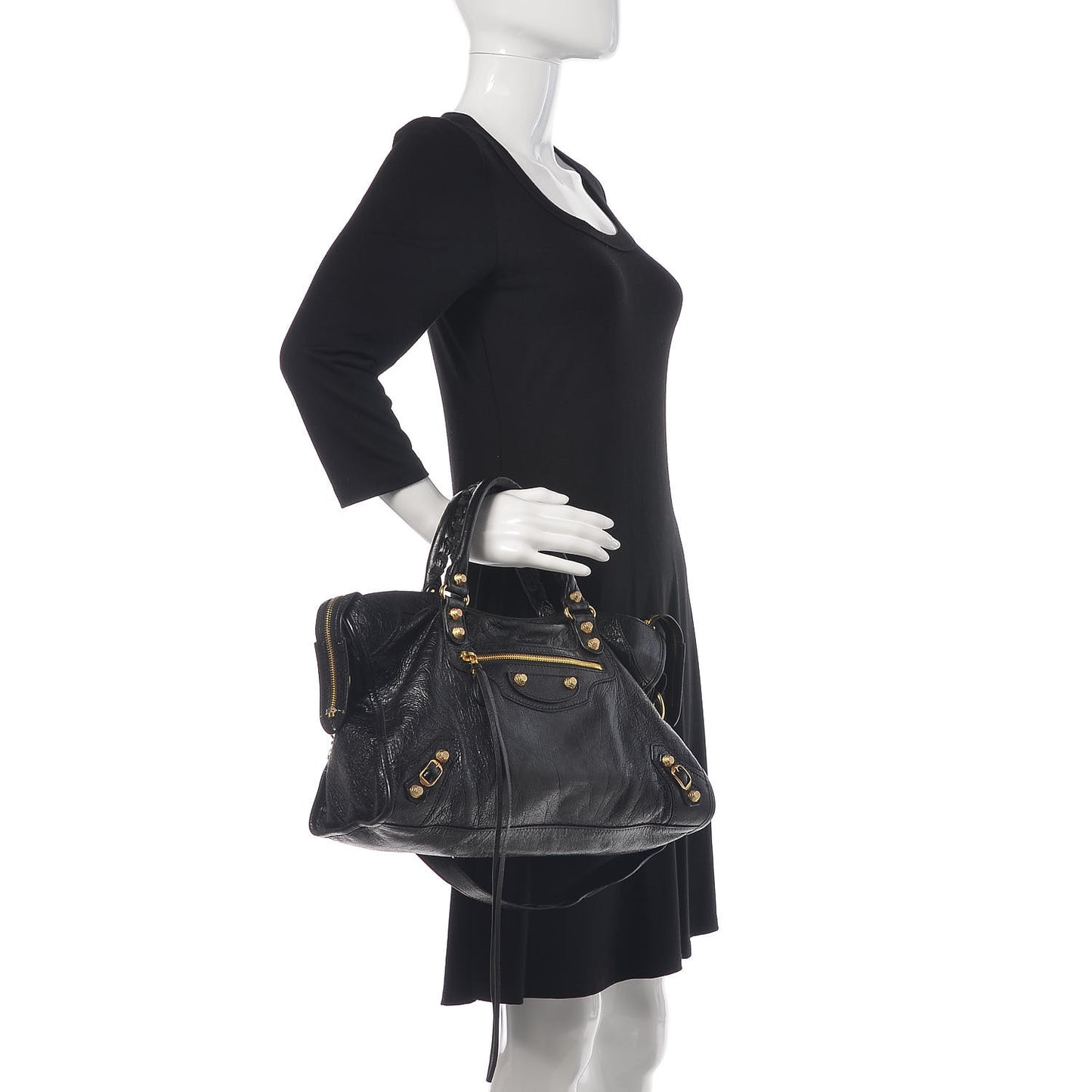 Agneau Giant 12 Gold Hardware City Black