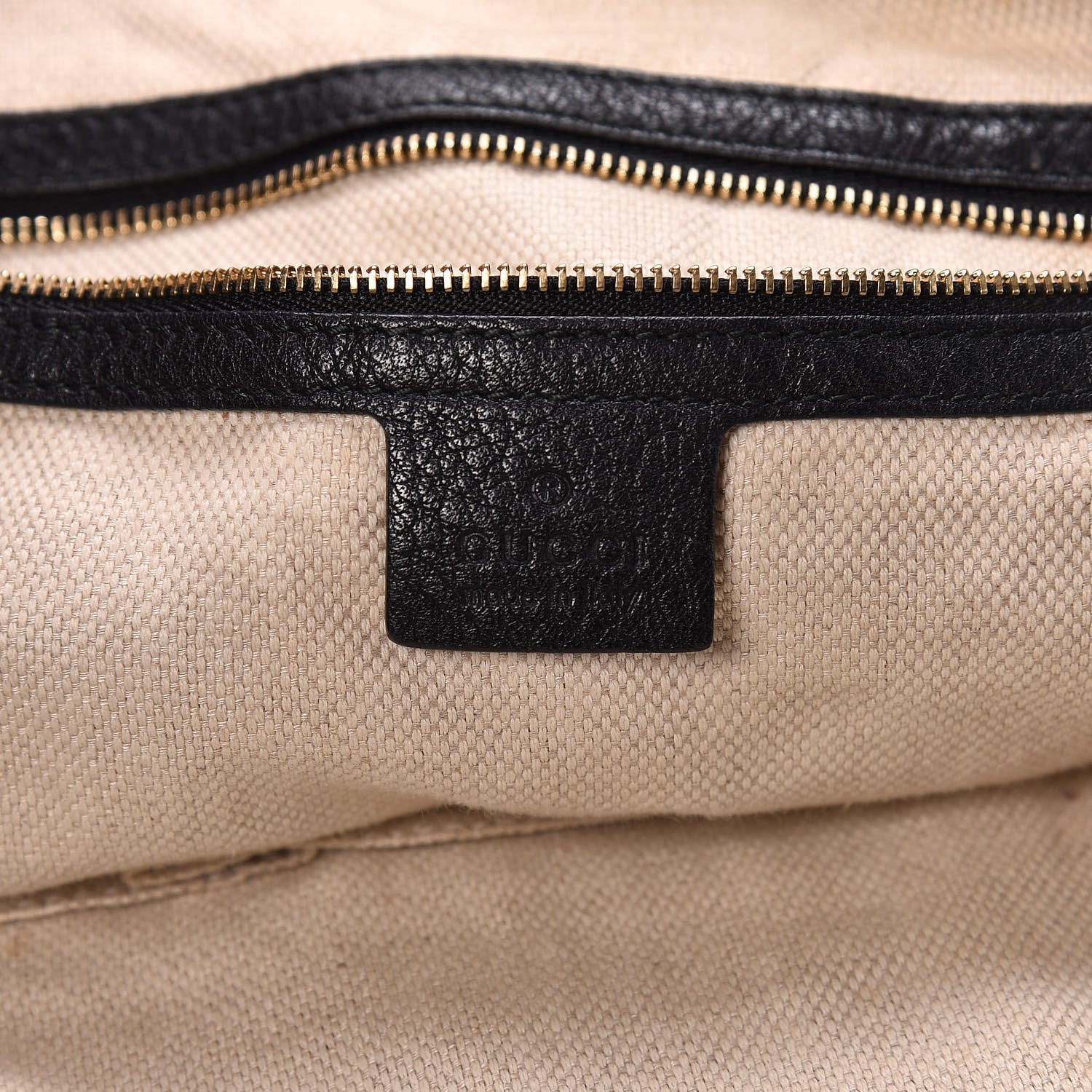 Gucci Pebbled Calfskin Large Soho Shoulder Bag Black 8 of 19