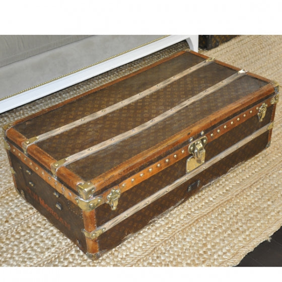 Antique Monogram Trunk