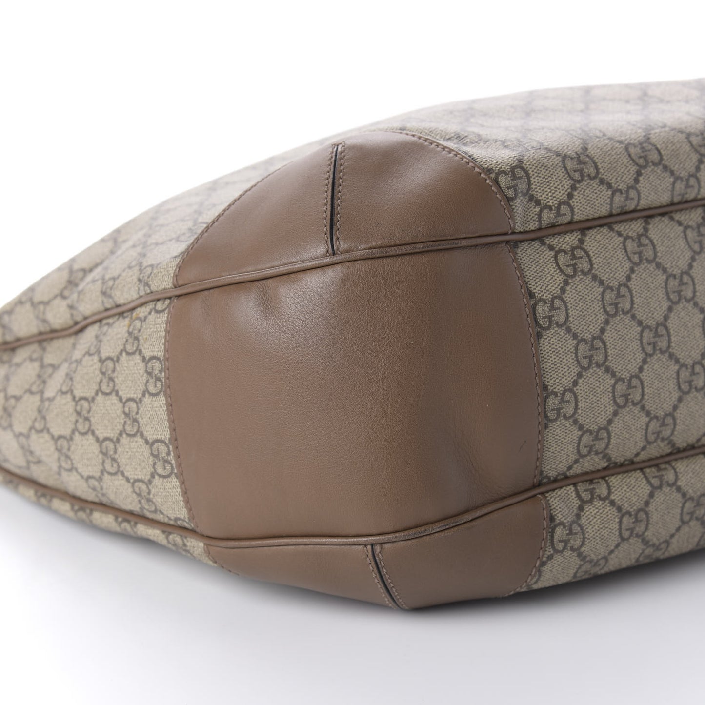 GG Supreme Monogram Margaux Calfskin Medium Nice Hobo Beige Ebony Acero