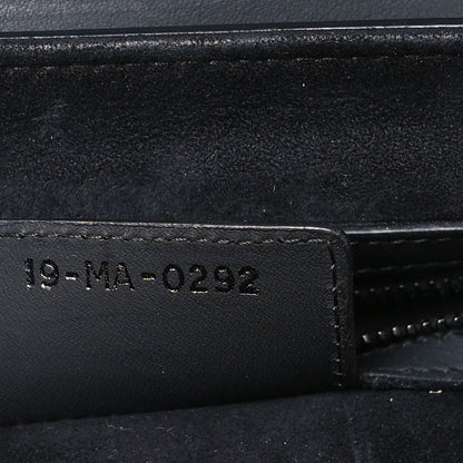 Christian Dior Ultra Matte Calfskin Saddle Bag With Strap Black 7 of 8