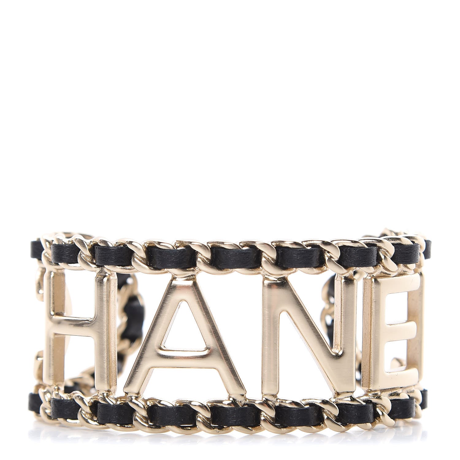 Chanel Lambskin Chain Vintage Allure Bracelet Gold 1 of 5