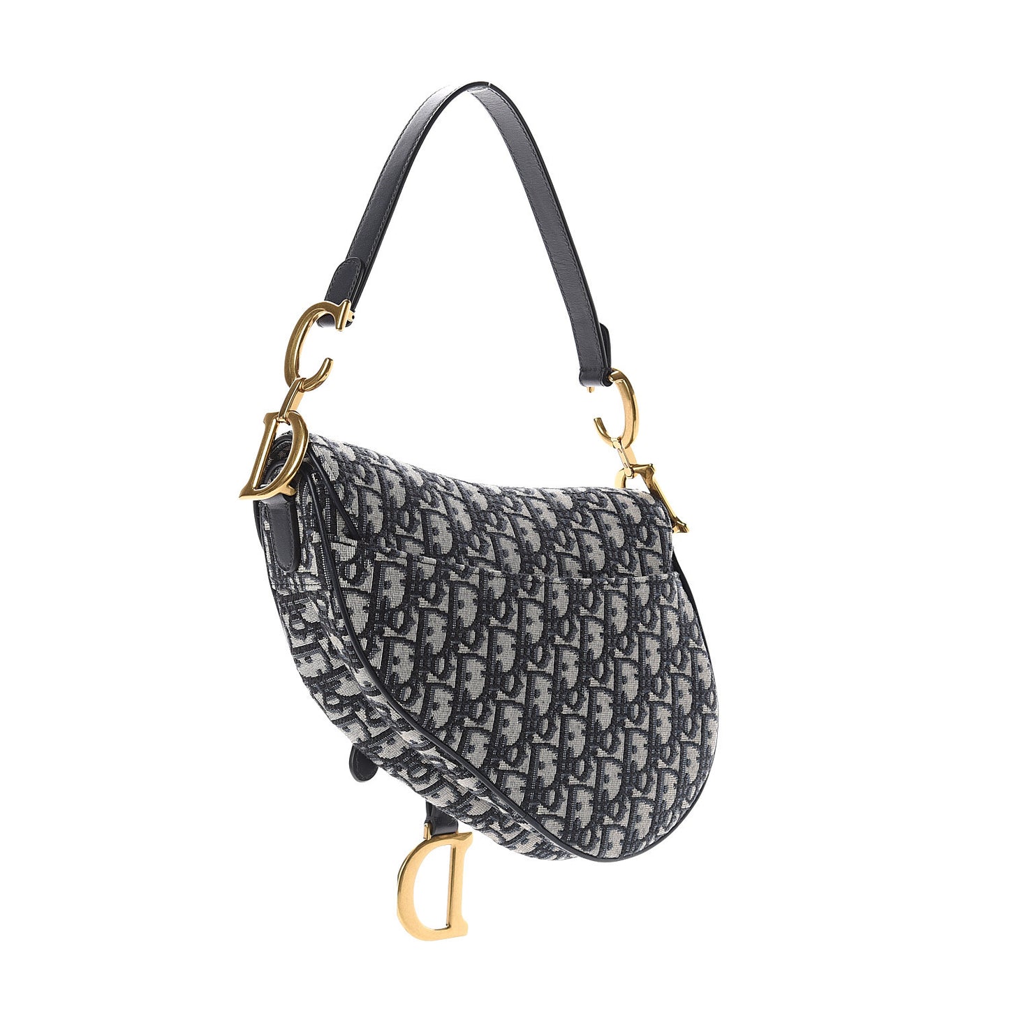 Oblique Saddle Bag Blue