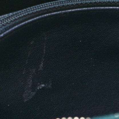 Chanel Iridescent Caviar Quilted Medium CC Filigree Vanity Case Dark Turquoise 11 of 11