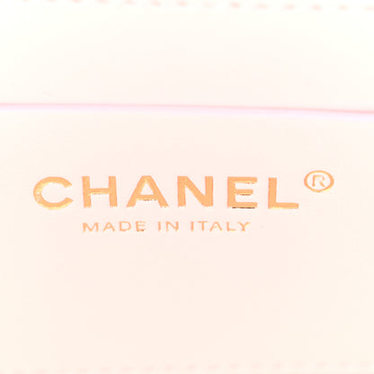 Chanel Raffia Braided Lambskin Small Wicker Tote Beige Light Pink 6 of 11