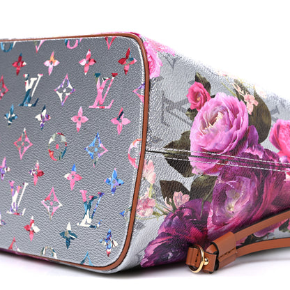 Louis Vuitton Metallic Monogram LV Garden Neverfull MM Silver 10 of 10