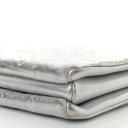 Louis Vuitton Metallic Lambskin Embossed Monogram Coussin PM Silver 11 of 17