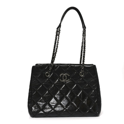 Chanel Calfskin Quilted Small Coco Soft Tote Black 1 of 11