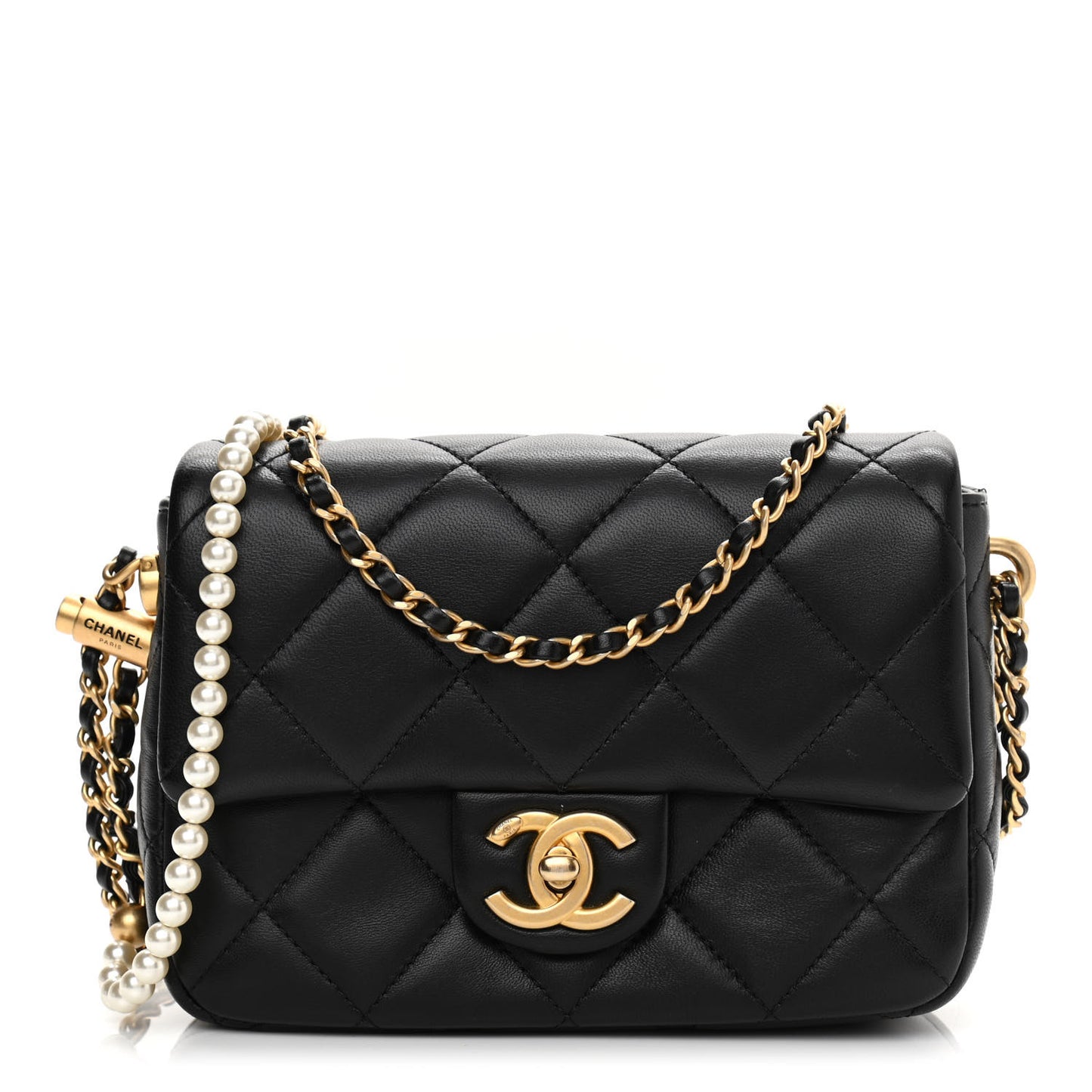 Lambskin Quilted Mini My Perfect Flap Black