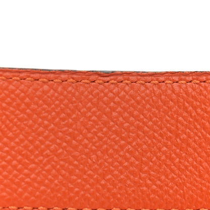 Hermes Swift Epsom 32mm Belt Strap 100 Black Orange 6 of 7
