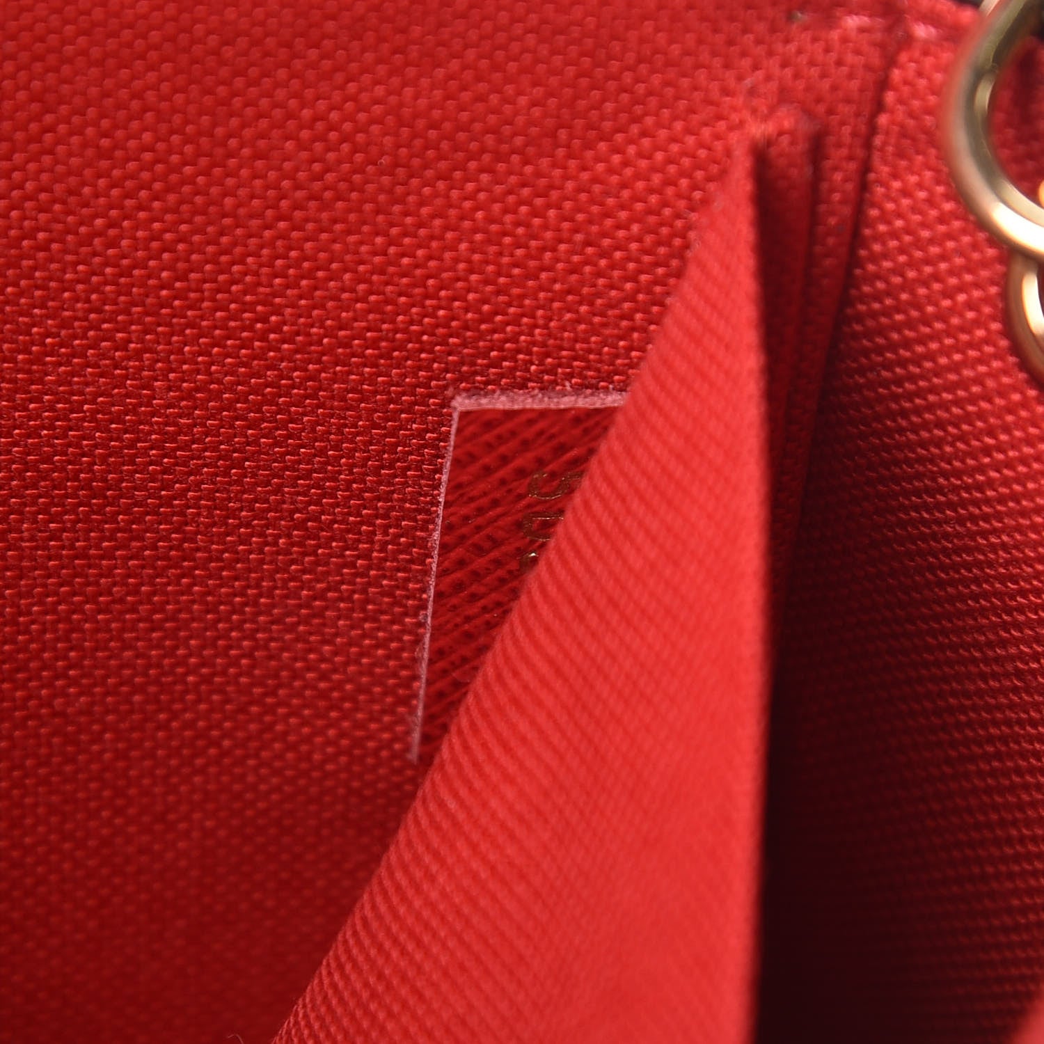 Louis Vuitton Damier Ebene Pochette Felicie Chain Wallet 8 of 12