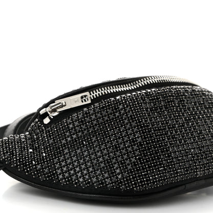 Alexander Wang Rhinestone Mesh Mini Attica Belt Bag Black 8 of 11