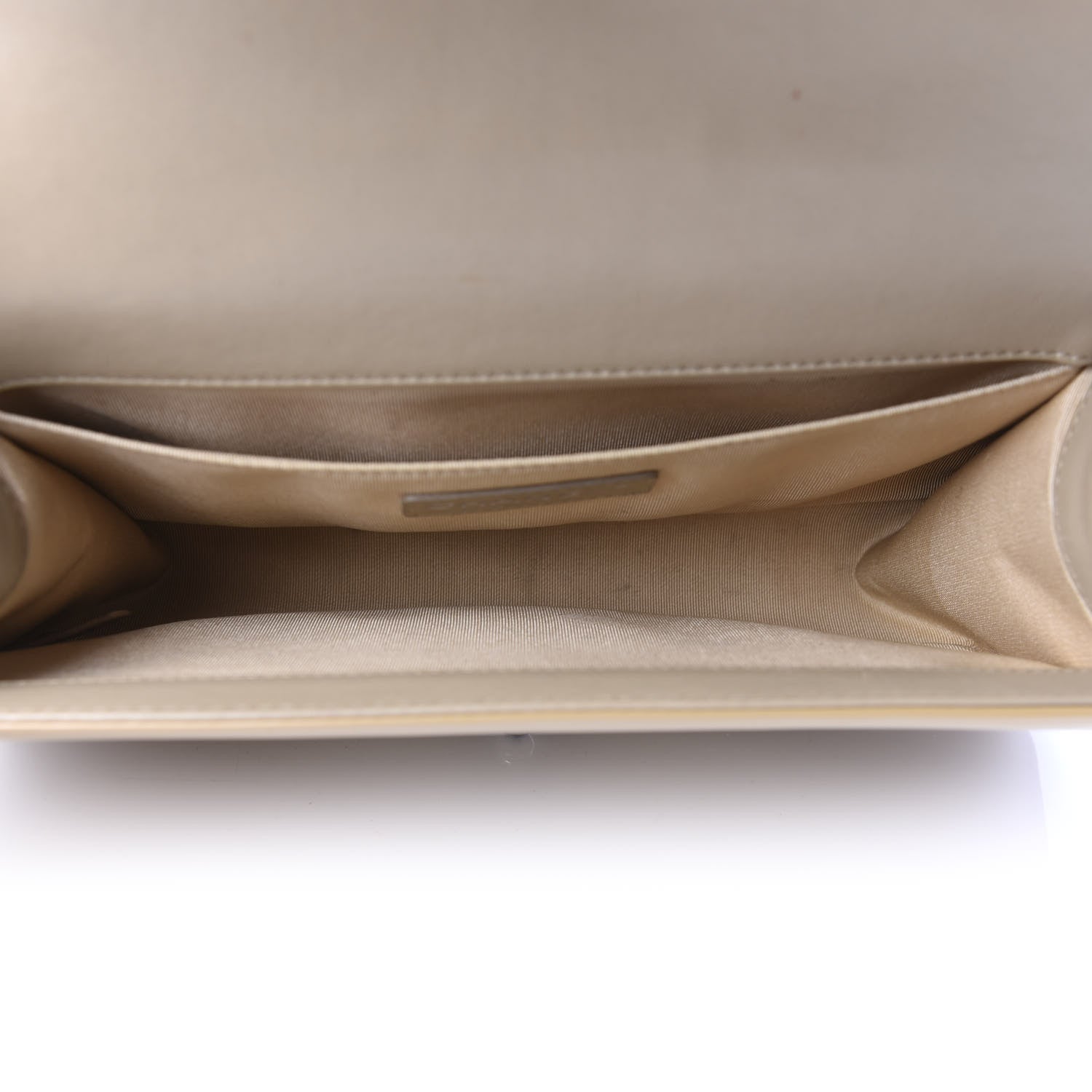 Chanel Patent Calfskin Enamel Quilted Medium Boy Flap Beige 6 of 12