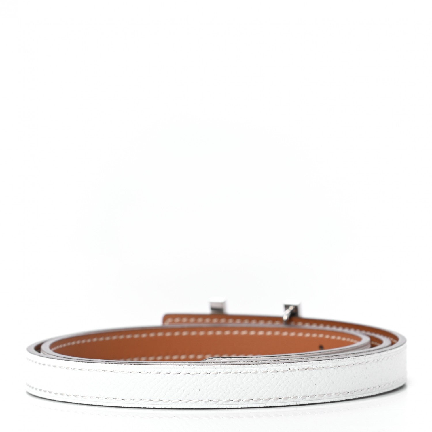 Hermes Epsom Swift 13mm Focus Belt 75 White Gold 2 of 3