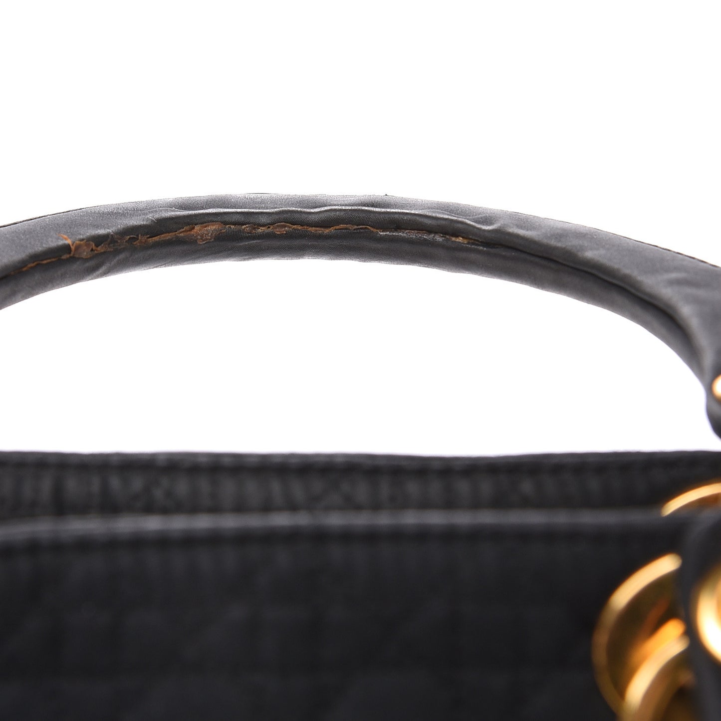 Nylon Cannage Large Lady Dior Black