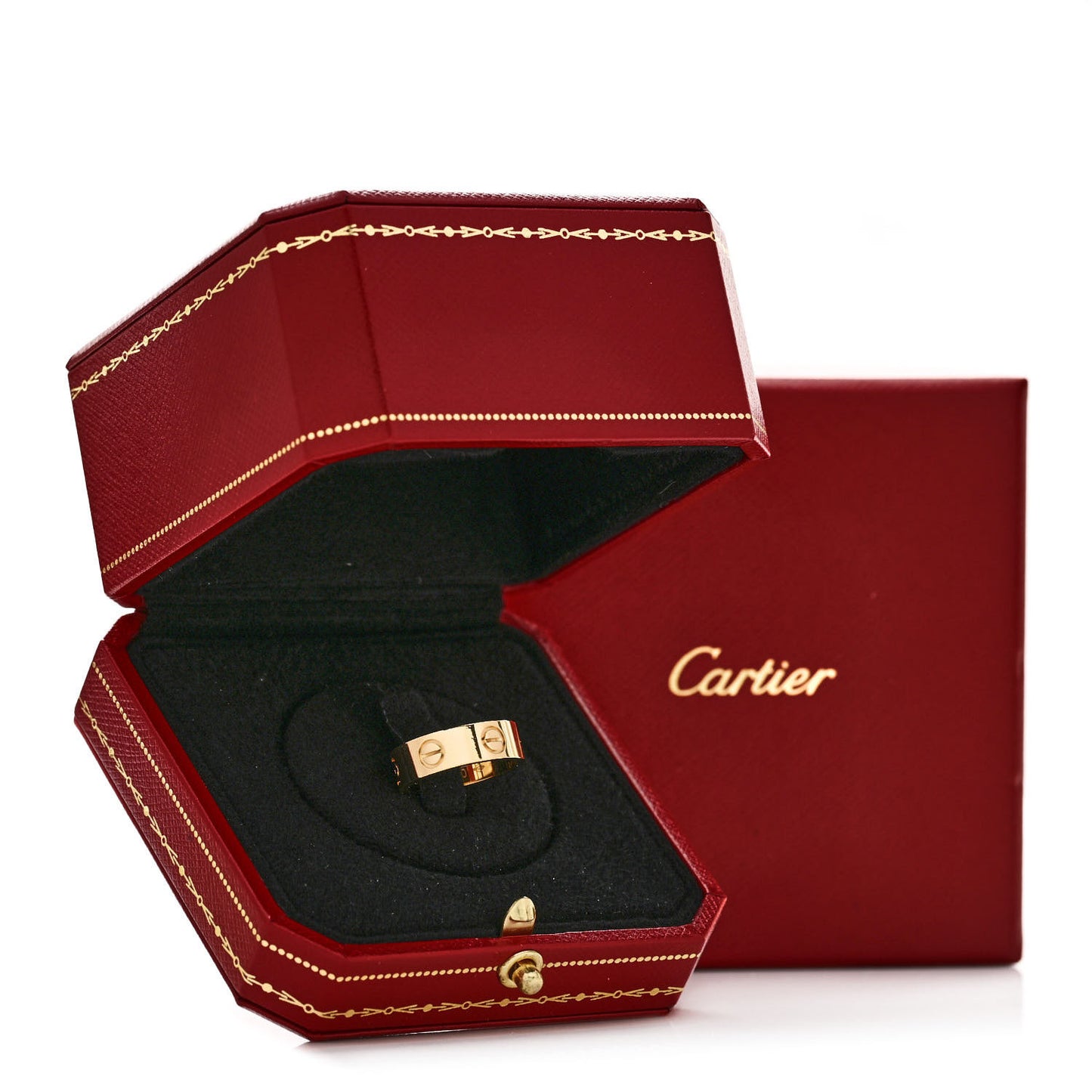 18K Yellow Gold 5.5mm LOVE Ring 48 4.5