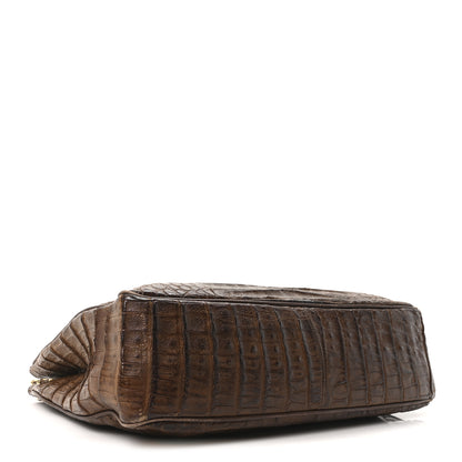 Chanel Alligator Shopping Tote Brown 4 of 11