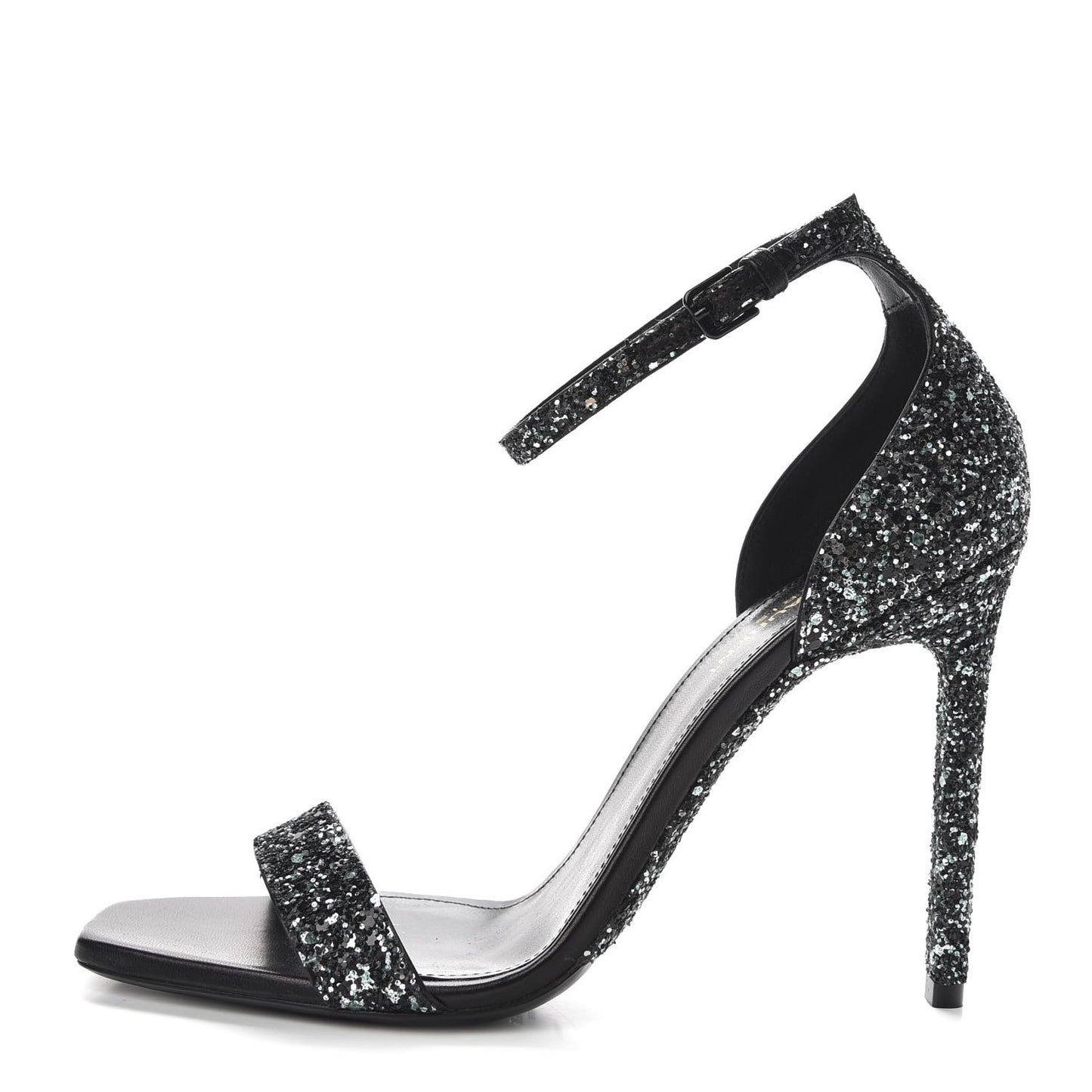 Glitter Amber 105 Ankle Strap Sandals 39 Black