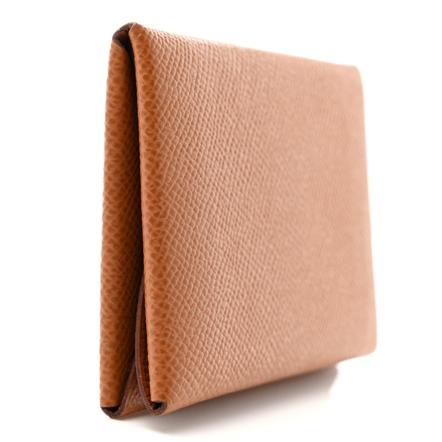 Hermes Epsom Calvi Duo Card Case Gold 3 of 9
