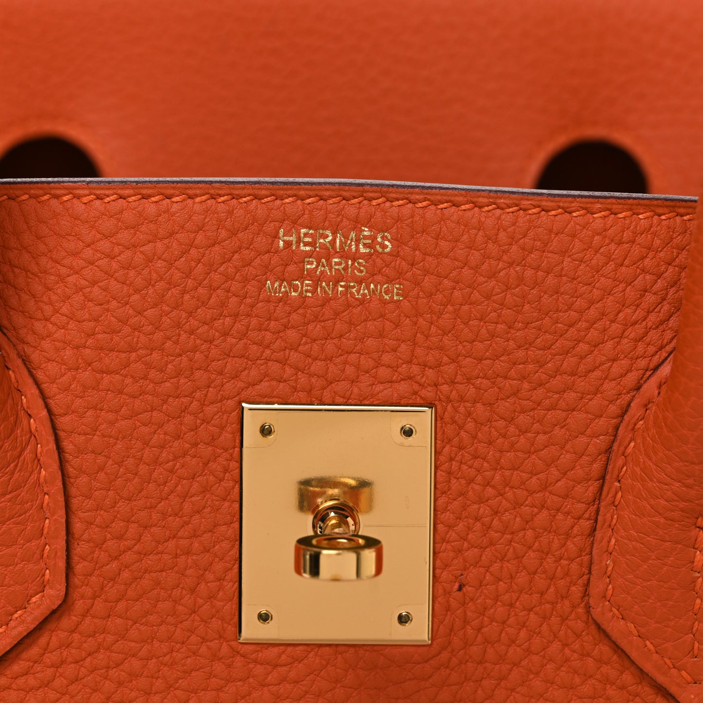 Togo Birkin 35 Orange