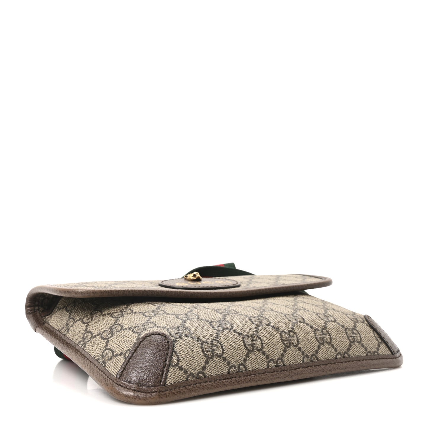 GG Supreme Monogram Neo Vintage Web Belt Bag Brown